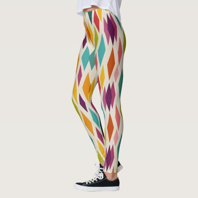 Leggings Palm Springs Diamonds Motif moderne du Moyen-siècl (Gauche)
