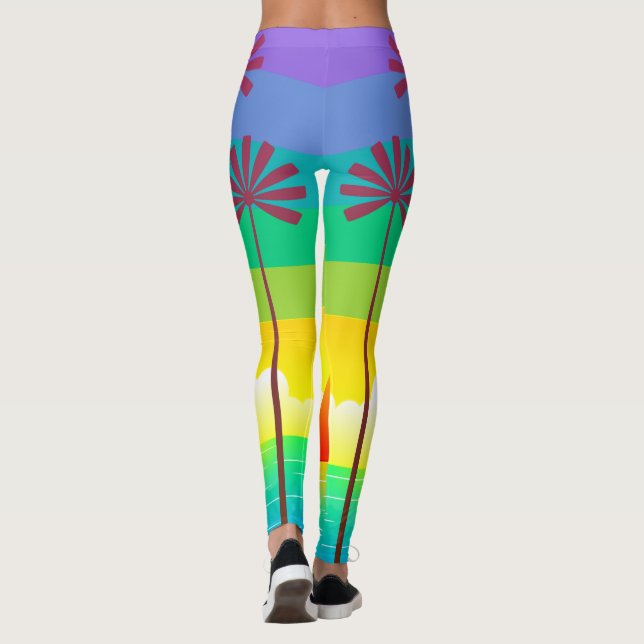 Leggings palmiers (Dos)
