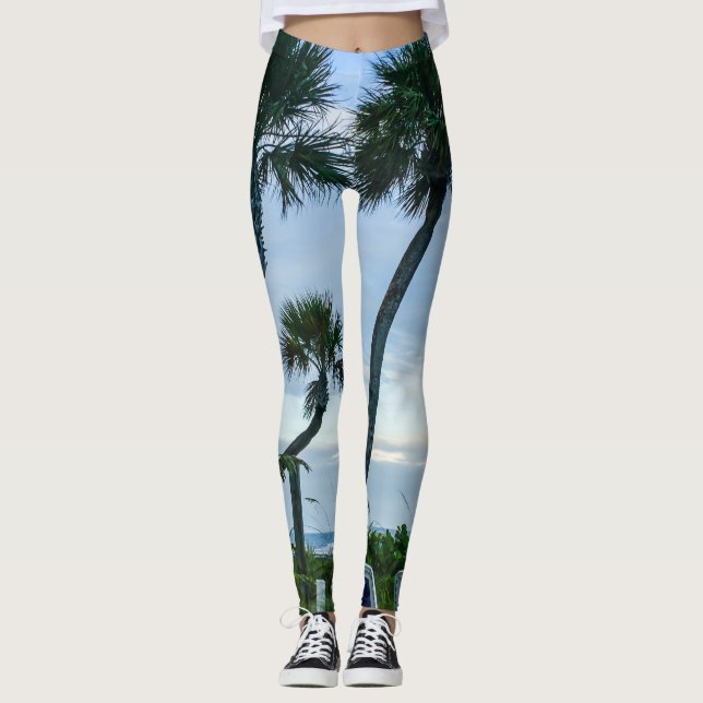 Leggings Palmiers tordus (Devant)