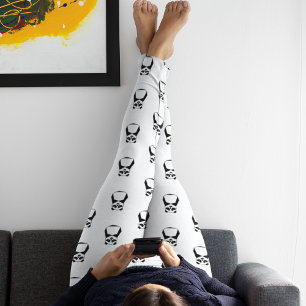 Leggings Panda géométrique