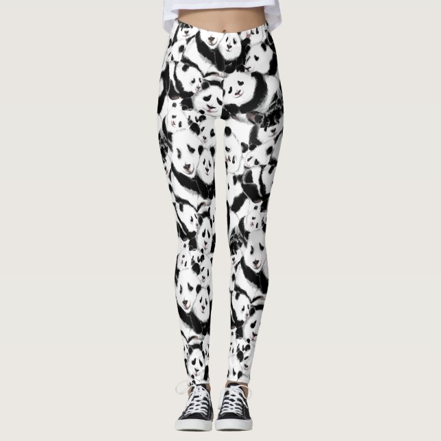 Leggings Pandas - Pandémie - Big Hugues - Collection de des (Devant)