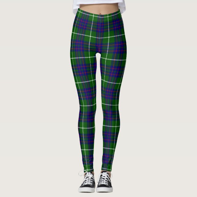 Leggings Panier bleu vert tartan MacIntyre (Devant)