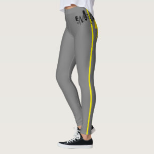 Leggings Panneau Énergie Power Yellow Line