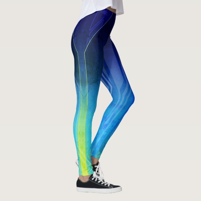 Leggings Panneau Sci-Fi Chaos Etherial Holographique (Droite)