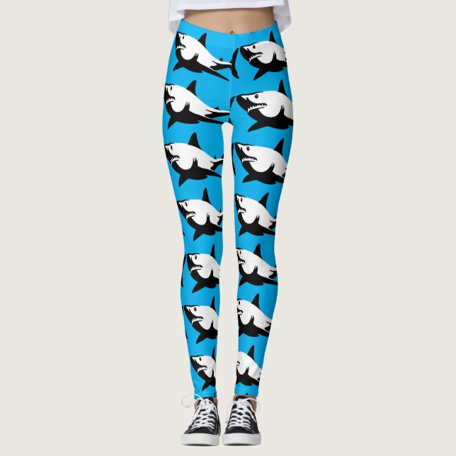 LEGGINGS PANNEAUX D'IMPRESSION EN YOGA BLEU (Devant)