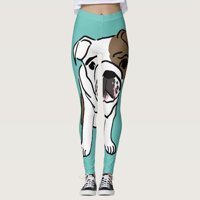 LEGGINGS PANNEAUX YOGA BULLDOG (Devant)