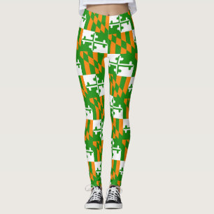 Leggings Pantalon chanceux de yoga de guêtres de drapeau d