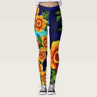 Leggings Pantalon Coquelicots Fantastiques