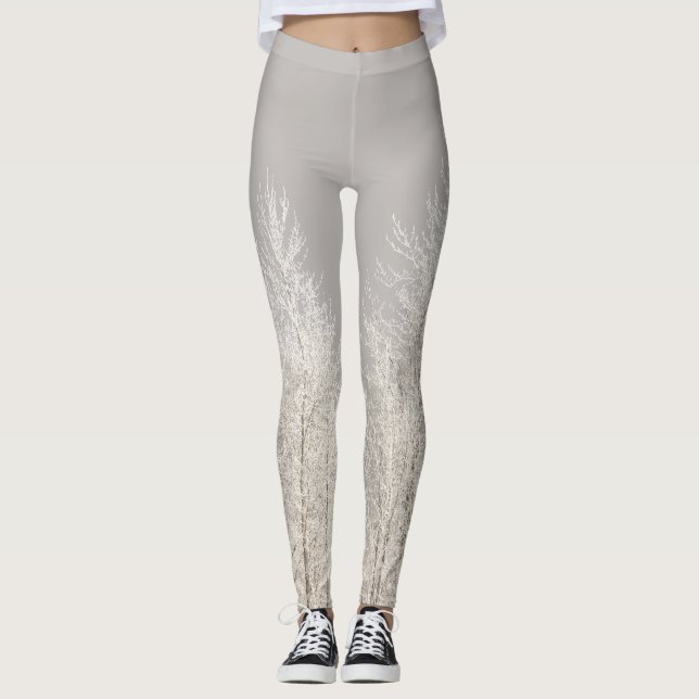 Leggings Pantalon de costume de la forêt d'hiver (Devant)
