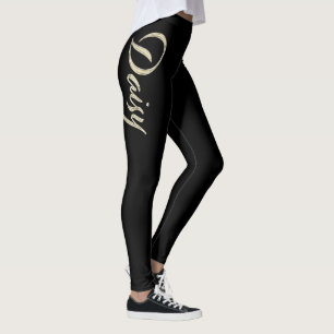 Leggings Pantalon de Daisy white gold