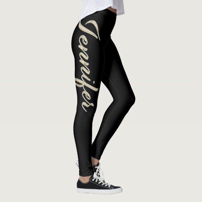 Leggings Pantalon de Jennifer white gold (Droite)