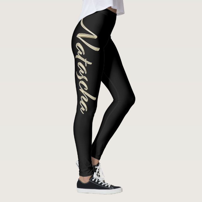 Leggings Pantalon de Natacha white gold (Droite)