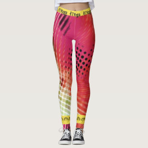 Leggings Pantalon de yoga   Abstrait   Coloré
