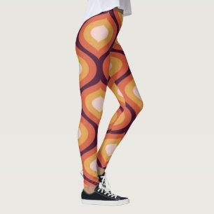 Leggings Pantalon de Yoga de Mandala Psychedélique Retro Co