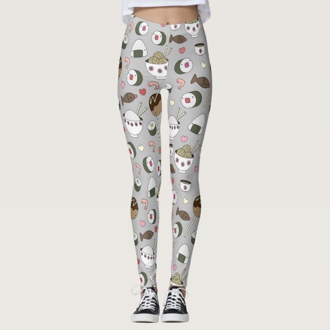 Leggings Pantalon de yoga de sushi (Devant)