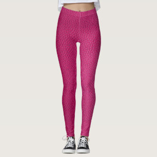 Leggings Pantalon de Yoga en cuir rose