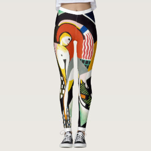 Leggings Pantalon de yoga féminin à la mode Abstraite d'art