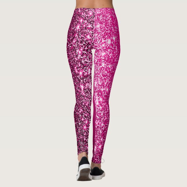 Leggings Pantalon de Yoga Motif Chic Parties scintillant ro (Dos)