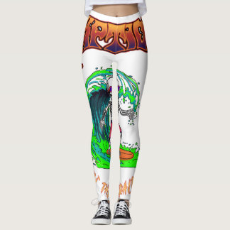 Leggings Pantalon de Yoga RIPTIDE Logo Surfeur
