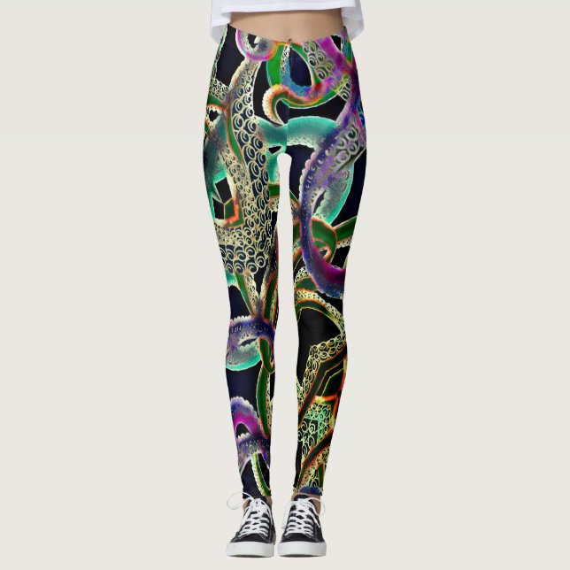 Leggings Pantalon du yoga des femmes de guêtres de l'espace (Devant)