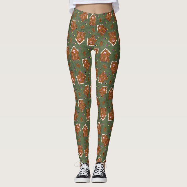 Leggings Pantalon Maison en Pain d'Épice (Devant)