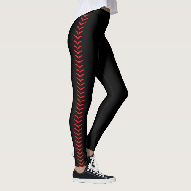 Leggings Pantalon noir de baseball féminin ou de softball e (Droite)