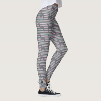 Leggings Pantalon rayé de guêtres de Lularoe de lévrier