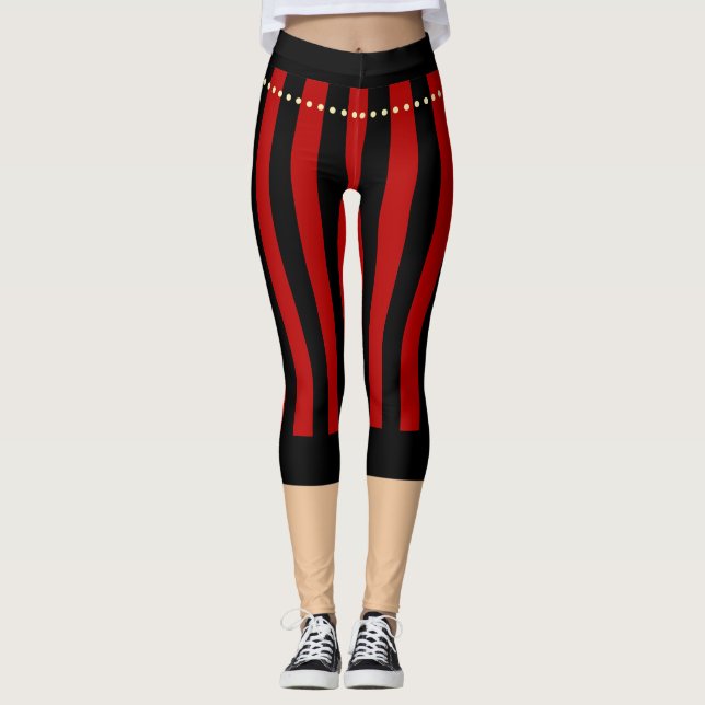 Leggings Pantalon traditionnel Pirate Pantalon Jambes noire (Devant)