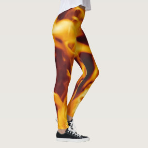 Leggings Pantalons menteurs en feu