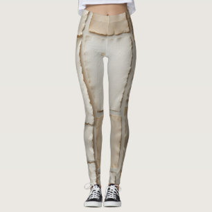 Leggings Papier artisanal texturé plat