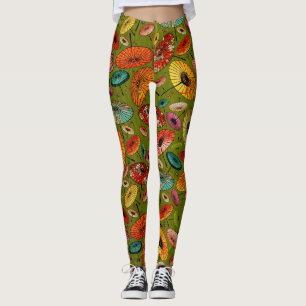 Leggings Papier japonais traditionnel Vintage