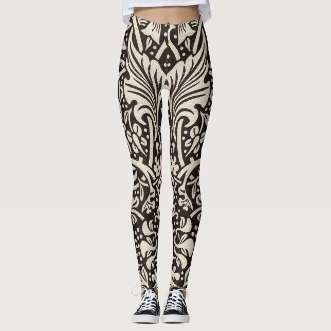 Leggings Papier peint floral Narcisse William Morris (Devant)