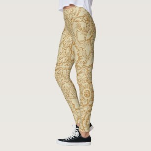 Leggings Papier peint floral Poppy de William Morris