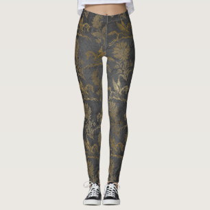 Leggings Papier peint vintage de Pegasus d'imaginaire de