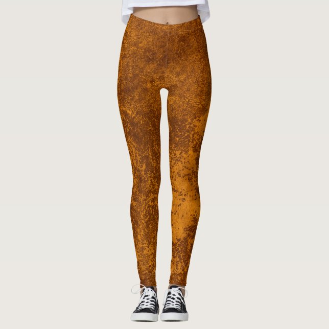 Leggings papier rustique or Abstrait (Devant)