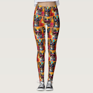 Leggings Papillon avec Roses de la Saint-Valentin