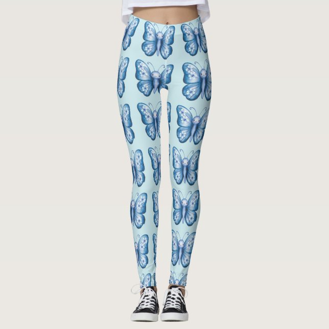 Leggings Papillon bleu (Devant)