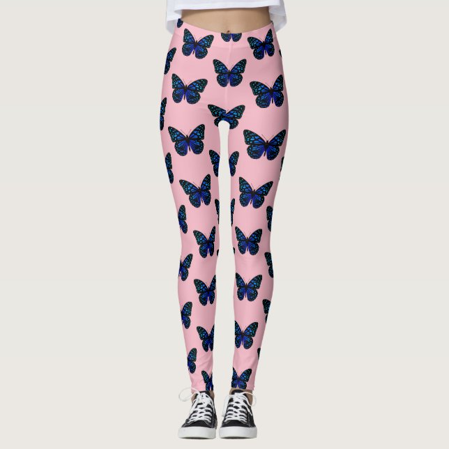 Leggings papillon bleu Thunder_Cove (Devant)