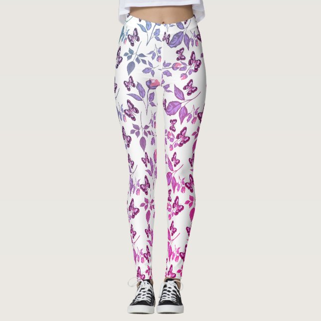Leggings Papillon et belle nature (Devant)