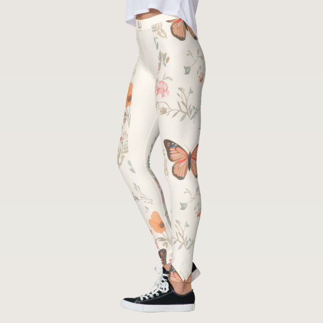 Leggings Papillon Fleur Sauvage (Gauche)