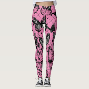 Leggings Papillon Imprimez des légendes tout-sur-impression