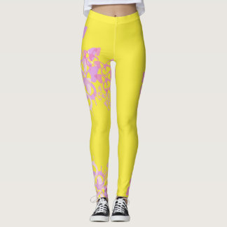 Leggings Papillon : Jambes jaunes