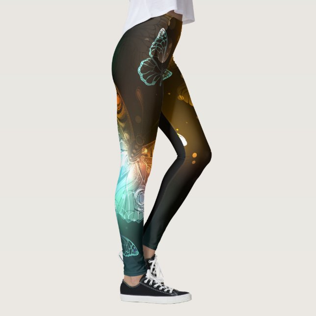 Leggings Papillon lumineux et papillons de nuit (Droite)