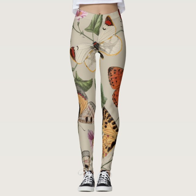 Leggings Papillon Moth Nature Collection Dessin (Devant)