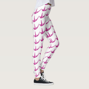 Leggings Papillon rose pâle