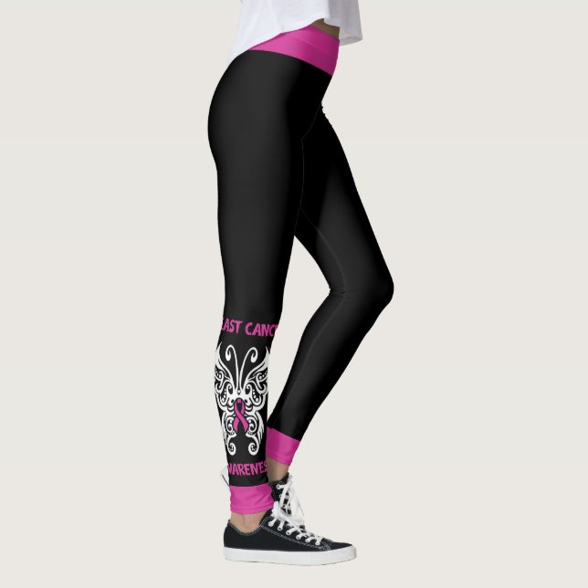 Leggings Papillon/Tribal...Cancer du sein (Droite)