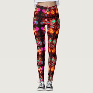 Leggings Papillons Abstraits
