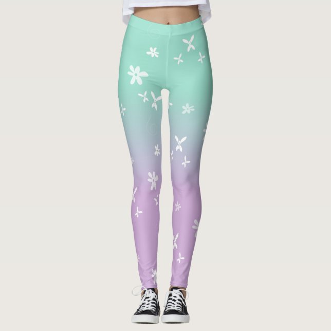 Leggings Papillons basiques - Pastels (Devant)