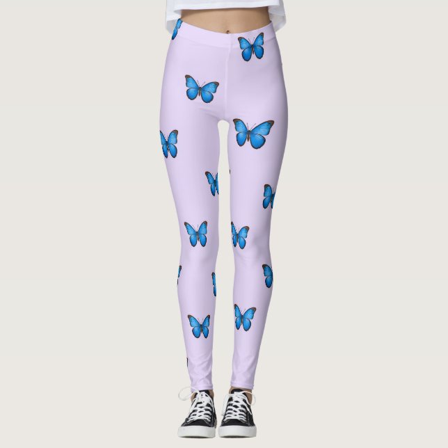 Leggings Papillons Bleus (Devant)