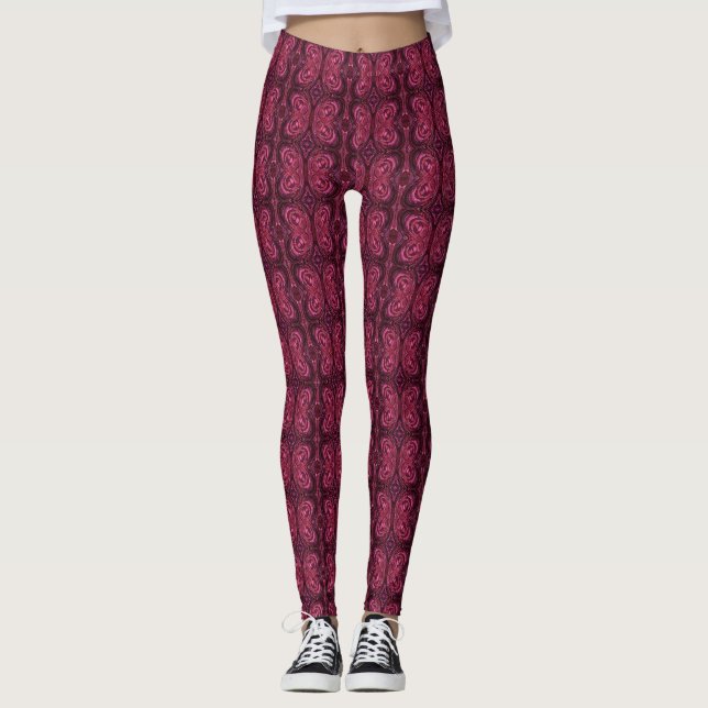 Leggings Papillons en abstrait (Devant)